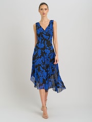 Rochie midi florală Gina Bacconi Janey - Imaginea 5 din 7