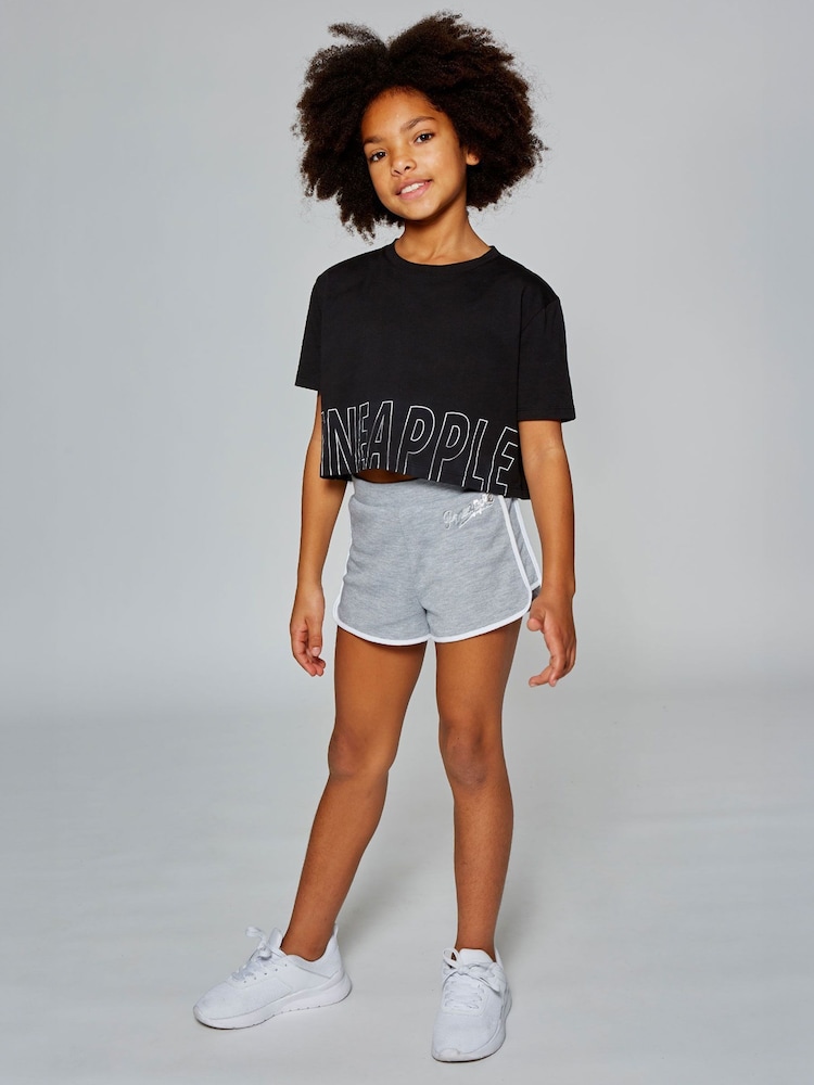 Pineapple Grey Sporty 100% Cotton Shorts - Image 2 of 5