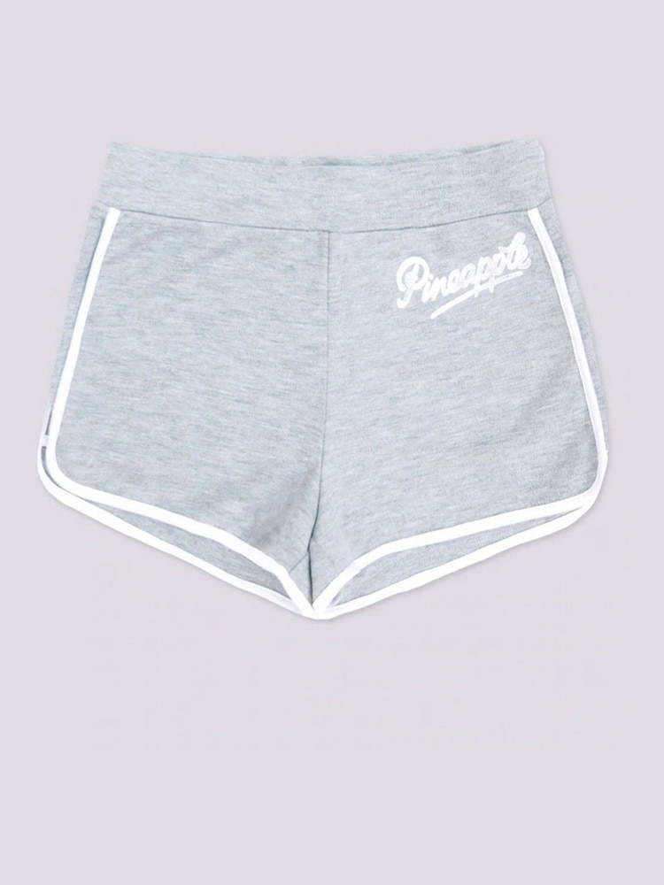Pineapple Grey Sporty 100% Cotton Shorts - Image 5 of 5