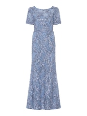 Gina Bacconi Blue Mimmi Sequin Maxi Dress - Image 7 of 7
