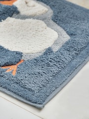 Blue Puffin 100% Cotton Runner Bath Mat - Image 1 of 2