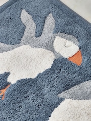 Blue Puffin 100% Cotton Runner Bath Mat - Image 3 of 4
