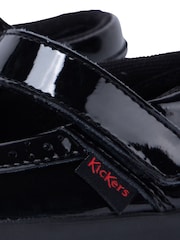 Kickers Black Infants Tovni Brogue Mary Jane Patent Leather Shoes - Image 8 of 8