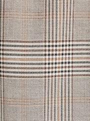 Taupe Slim Fit Check Suit: Trousers - Image 5 of 5