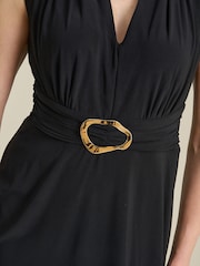 Gina Bacconi Black Suri Sleeveless Dress - Image 5 of 6