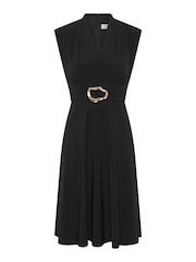 Gina Bacconi Black Suri Sleeveless Dress - Image 6 of 6
