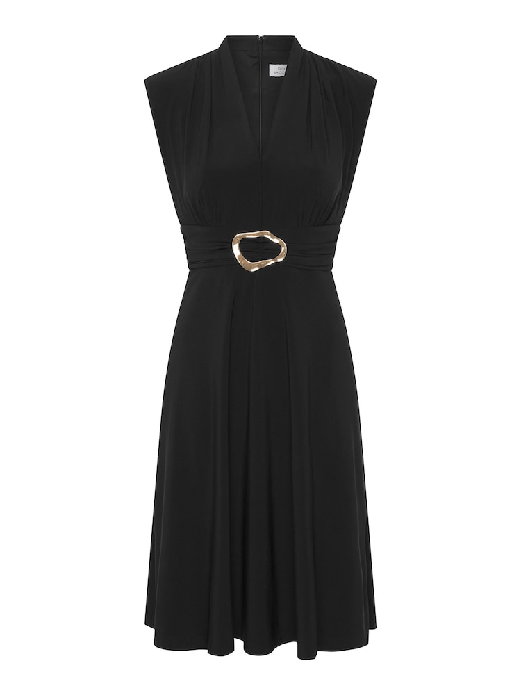 Gina Bacconi Black Suri Sleeveless Dress - Image 6 of 6 Gina Bacconi Black Suri Sleeveless Dress - Image 6 of 6
