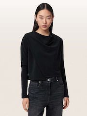 AllSaints Skyler Long Sleeve Top - Imagen 1 de 7