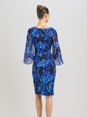 Gina Bacconi Black Harmony Floral Print Dress - Image 2 of 7