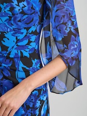 Gina Bacconi Black Harmony Floral Print Dress - Image 5 of 7