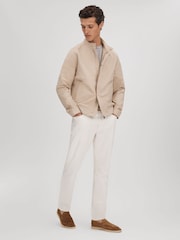 Reiss Stone Kason Suede Slip-On Loafers - Image 2 of 5