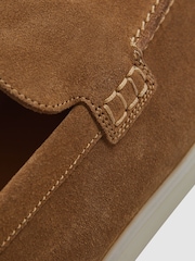 Reiss Stone Kason Suede Slip-On Loafers - Image 5 of 5
