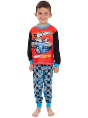 Character Blue Hot Wheels Epic Long Sleeve Pyjamas - Image 1 of 4