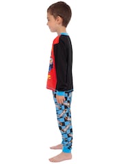 Character Blue Hot Wheels Epic Long Sleeve Pyjamas - Image 3 of 4