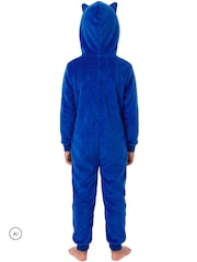 Character Blue Sonic The Hedgehog Onesie With 3D Ears - Image 3 of 8
