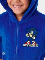 Character Blue Sonic The Hedgehog Onesie With 3D Ears - Image 4 of 8