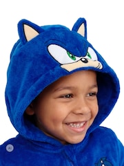 Character Blue Sonic The Hedgehog Onesie With 3D Ears - Image 5 of 8