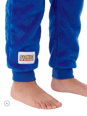 Character Blue Sonic The Hedgehog Onesie With 3D Ears - Image 6 of 8
