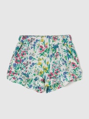 Gap White/Multi Pull On Ruffle Baby Shorts (3mths-5yrs) - Image 1 of 1