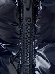 Mango Blue High Shine Padded Gilet - Image 2 of 2