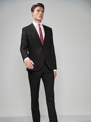 Noir - Coupe fine - Pantalon de costume - Image 2 de 7
