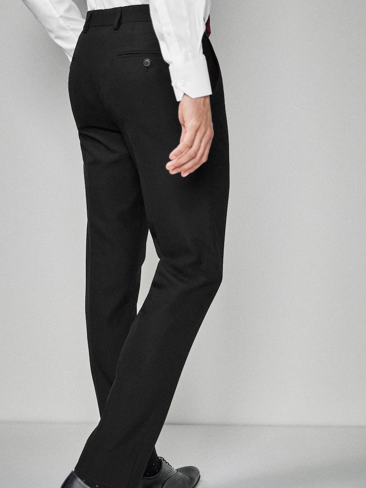 Noir - Coupe fine - Pantalon de costume - Image 3 of 7