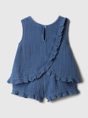 Gap Blue Denim Ruffle Outfit Set (6mths-5yrs) - Image 2 of 2