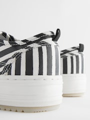 White/Black Stripe Forever Comfort® Chunky Baseball Trainers - Image 5 of 5