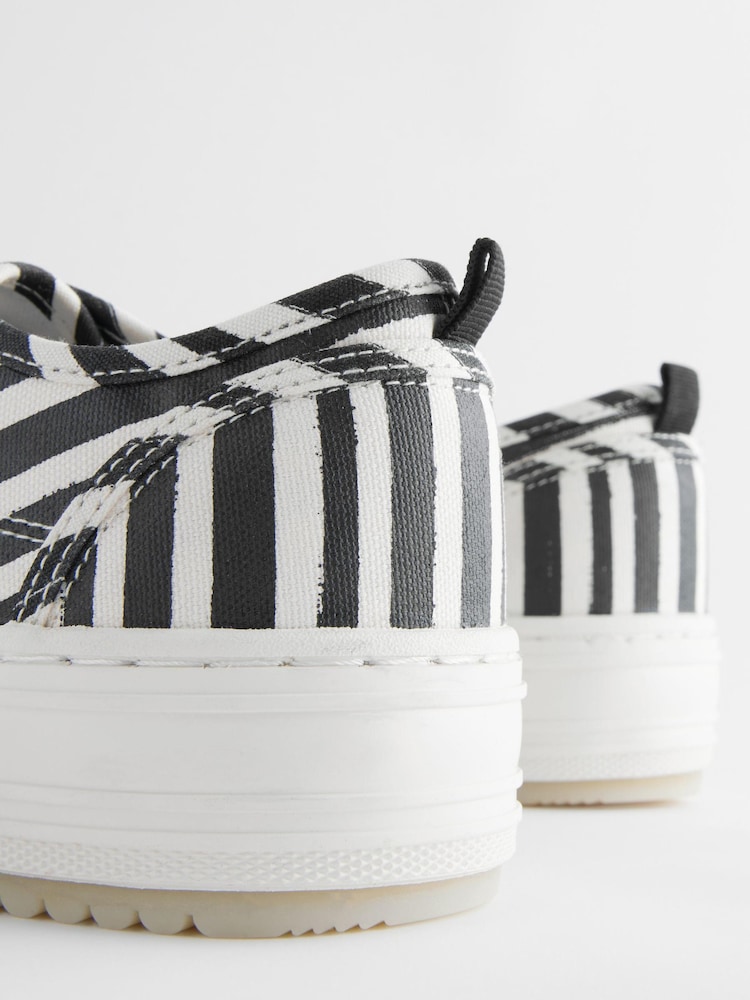 White/Black Stripe Forever Comfort® Chunky Baseball Trainers - Image 5 of 5