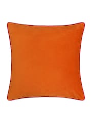Furn Orange Meridian Velvet 45cm X 45cm Cushion Cover - Image 4 of 5