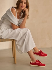 rdeča - Forever Comfort ® Slim na vezalke; z vezalkami Trenerji - Slika 2 iz 8