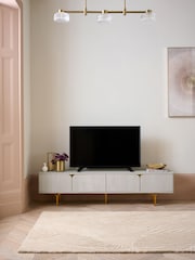 Light Evie Oak Effect Up to 80 inch Slim TV Unit - Image 1 of 13