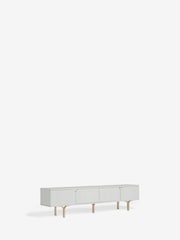 Light Evie Oak Effect Up to 80 inch Slim TV Unit - Image 6 of 13