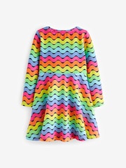 Little Bird by Jools Oliver Multi Long Sleeve Skater Dress - Image 8 of 9