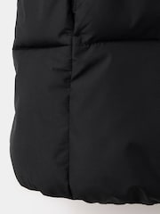 Mango Black Quilted Hooded Longline Anna Coat - Image 4 of 4