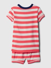 Gap Red Stripe Marvel Captain America Organic Cotton Marvel Pyjama Set (6mths-5yrs) - Image 2 of 2