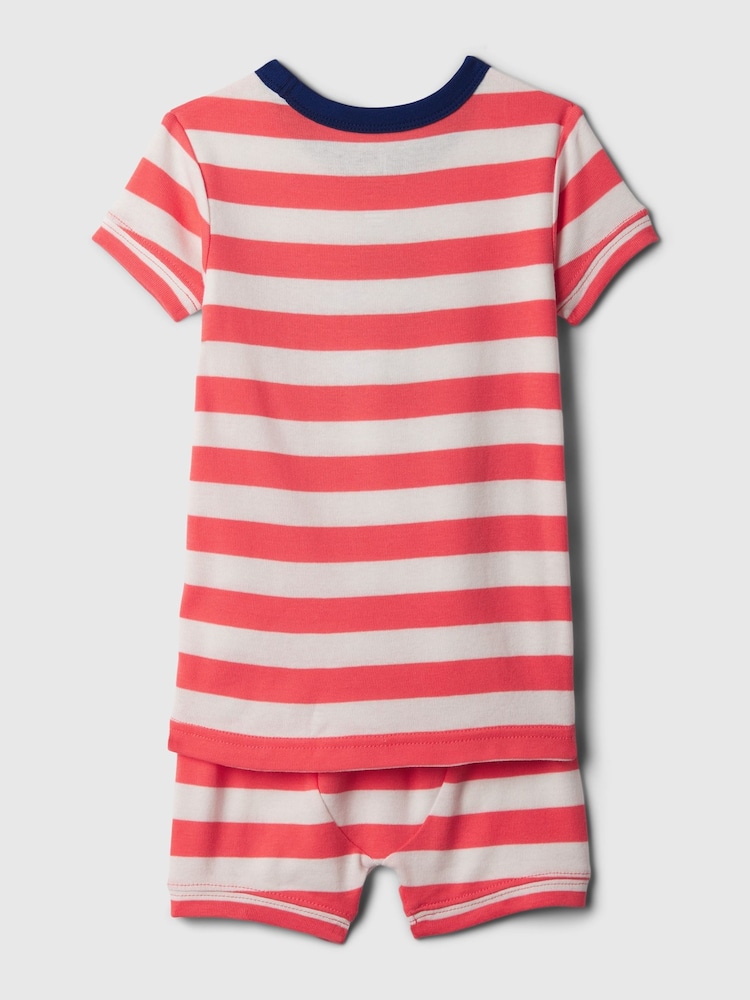 Gap Red Stripe Marvel Captain America Organic Cotton Marvel Pyjama Set (6mths-5yrs) - Image 2 of 2