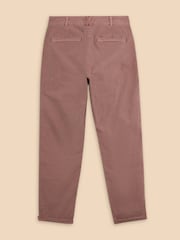 White Stuff Pink Petite Twister Chino Trousers With Linen - Image 6 of 7