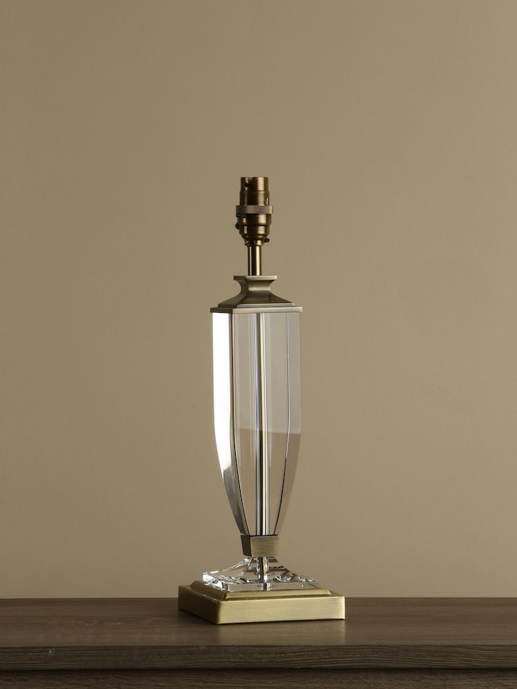 Laura Ashley Brass Carson Crystal Table Medium Lamp Base - Image 1 of 3