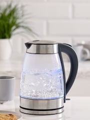 Grey Chrome/Glass Kettle - Image 1 of 4