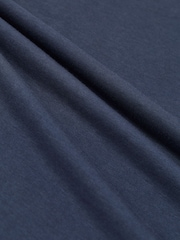 Reiss Airforce Blue Salina Cotton-Modal V-Neck Tailored-Fit T-Shirt - Image 6 of 6