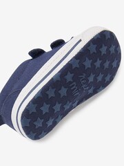 Navy Blue Tape Two Strap Baby Pram Shoes (0-24mths) - Image 5 of 6
