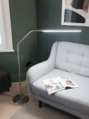 Daylight Company Silver Slimline 3 Floor Task Lamp - Image 1 of 5