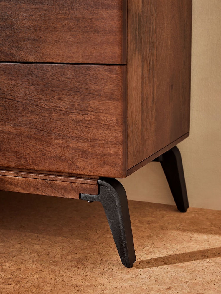 MADE.COM Natural Lucien Mango Wood Chest of Drawers - Image 2 of 5