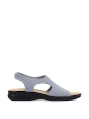 Pavers Grey Ladies Stretch Sandals - Image 1 of 5