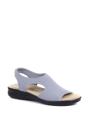 Pavers Grey Ladies Stretch Sandals - Image 2 of 5
