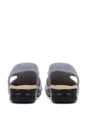 Pavers Grey Ladies Stretch Sandals - Image 3 of 5