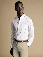 Charles Tyrwhitt Hare Shirt aus 100 % Baumwolle, bügelfrei, mit Stretch und Print - Bild 1 von 7