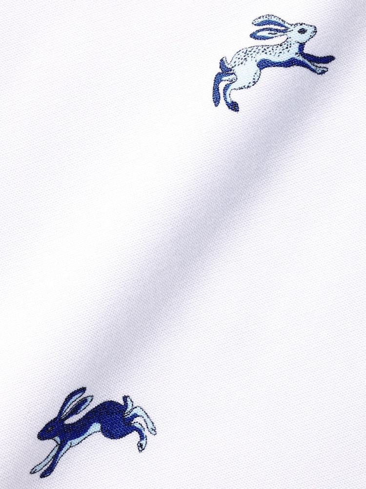 Charles Tyrwhitt Hare Shirt aus 100 % Baumwolle, bügelfrei, mit Stretch und Print - Bild 7 von 7