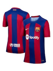 Nike Red/Blue Jr. FC Barcelona 23/24 Stadium Home Football Shirt - Image 1 of 5
